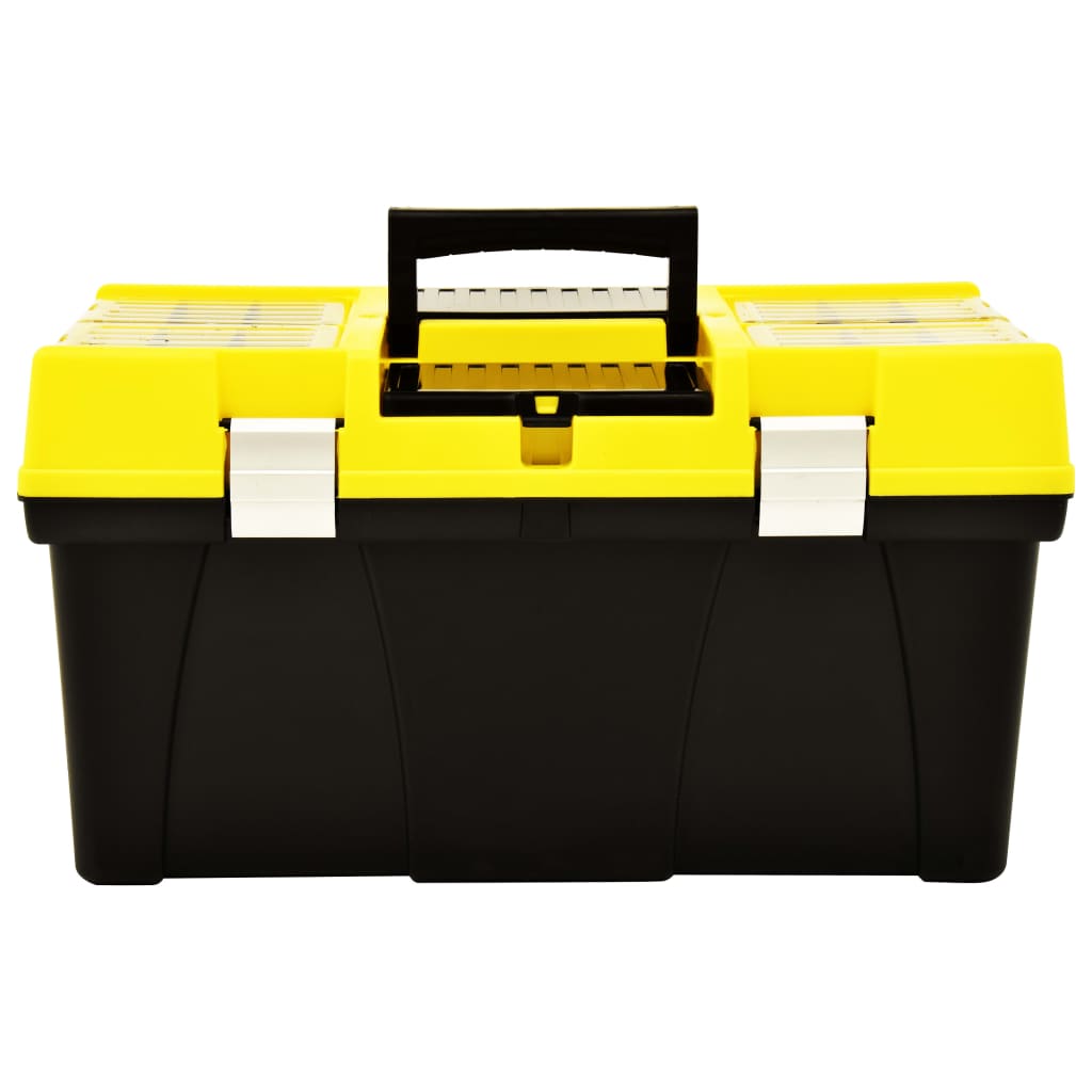 Plastic tool case 595 x 337 x 316 mm yellow