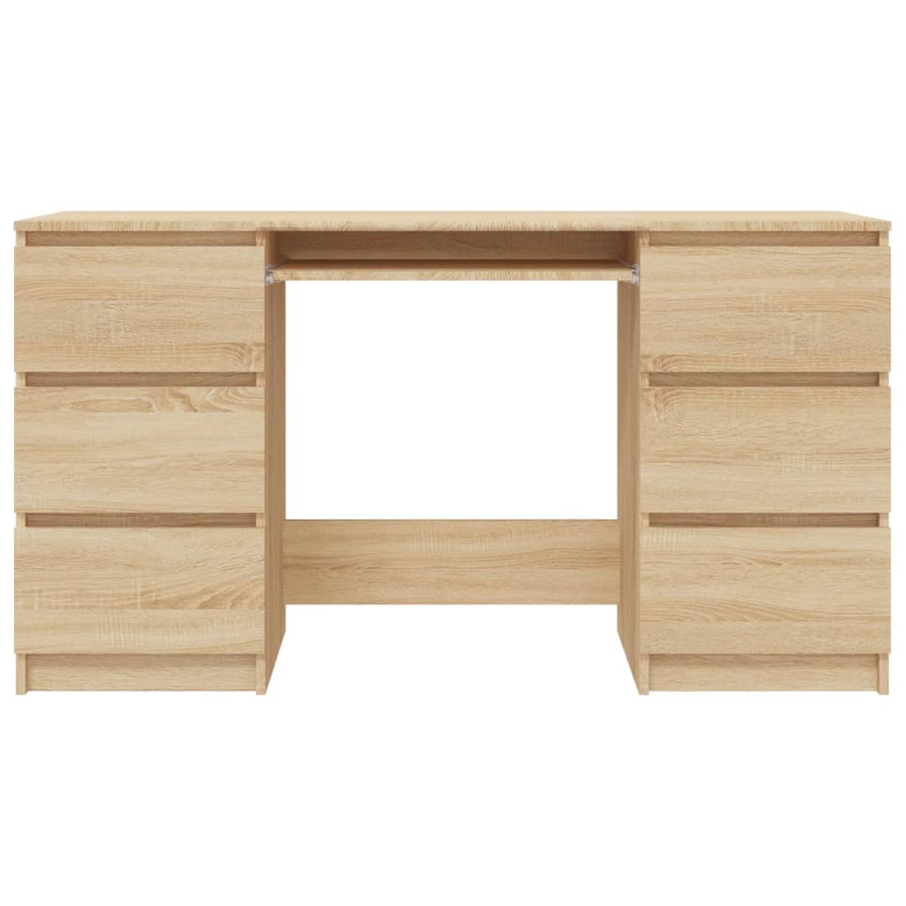 Desk Sonoma Oak 140x50x77 cm Wood Material