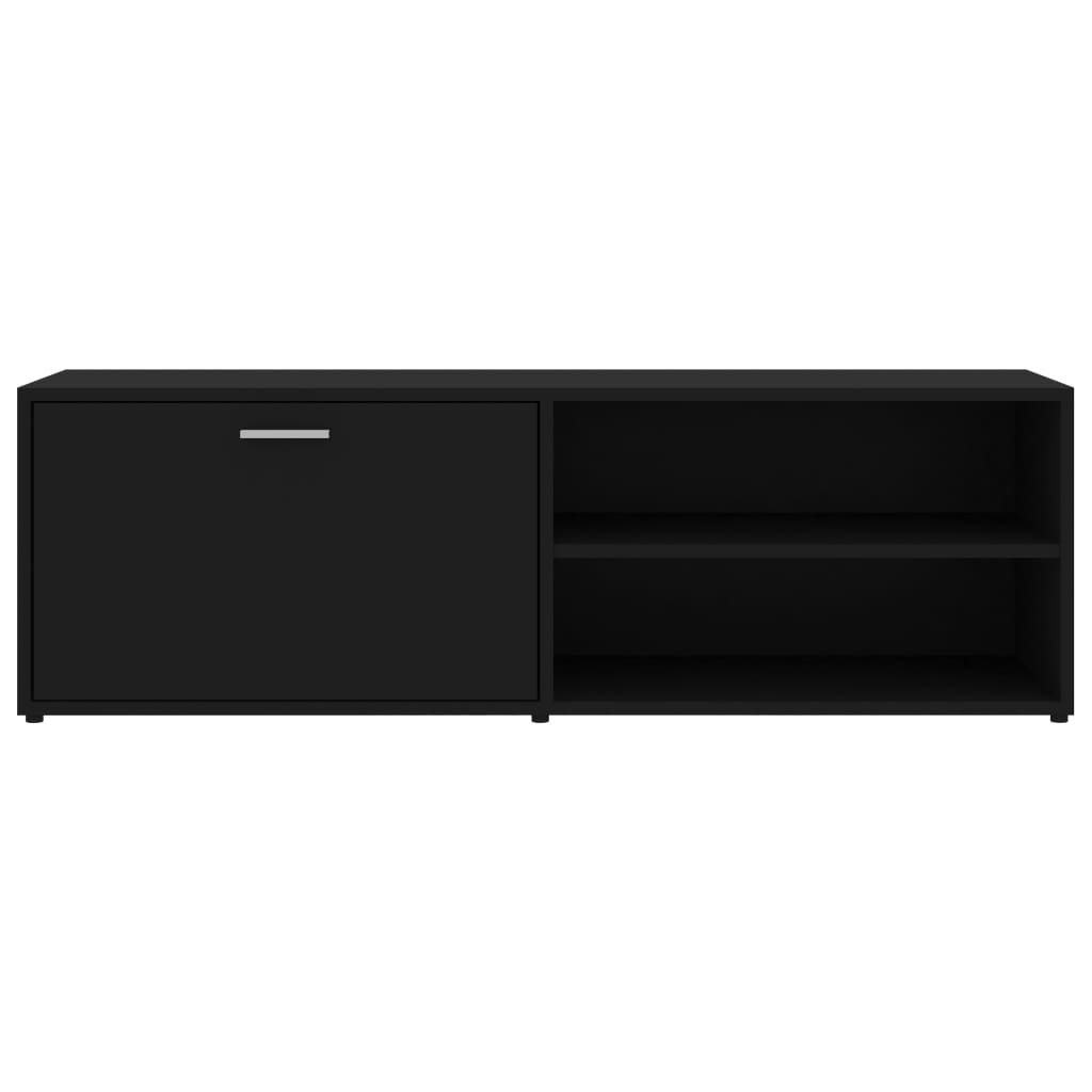Meuble TV noir 120x34x37 cm en bois