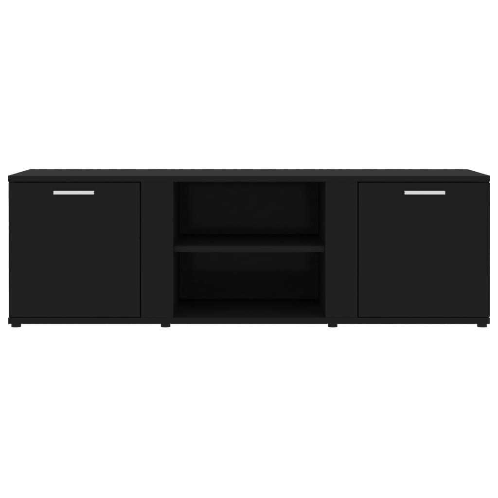 Meuble TV noir 120x34x37 cm en bois