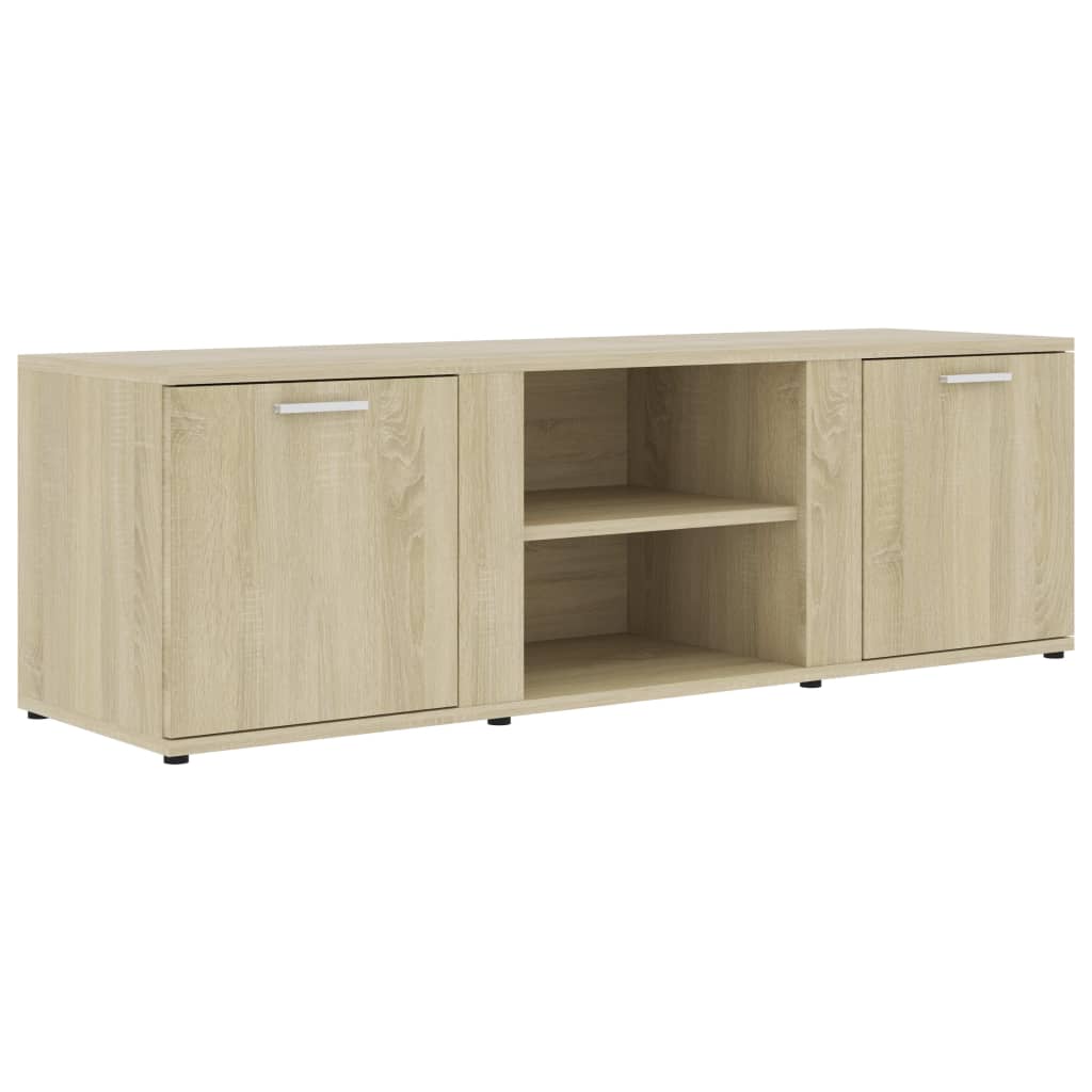 Meuble TV chêne Sonoma 120x34x37 cm matériau bois