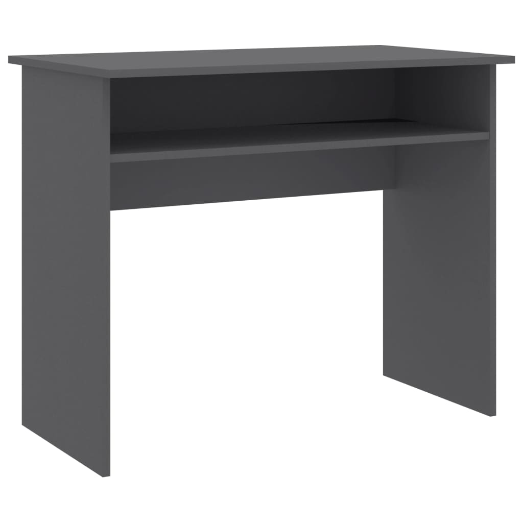 Bureau gris 90x50x74 cm en matériau à base de bois