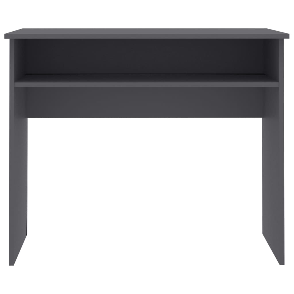Bureau gris 90x50x74 cm en matériau à base de bois