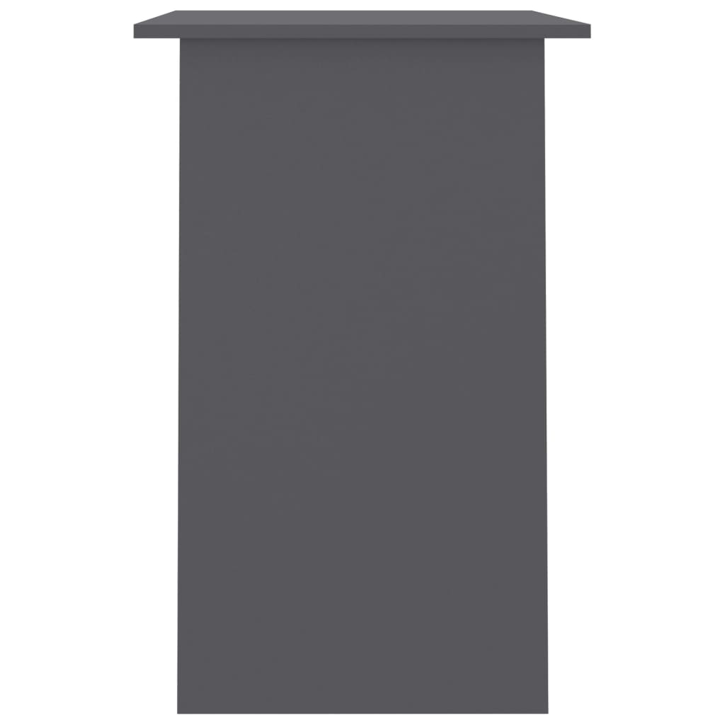 Bureau gris 90x50x74 cm en matériau à base de bois