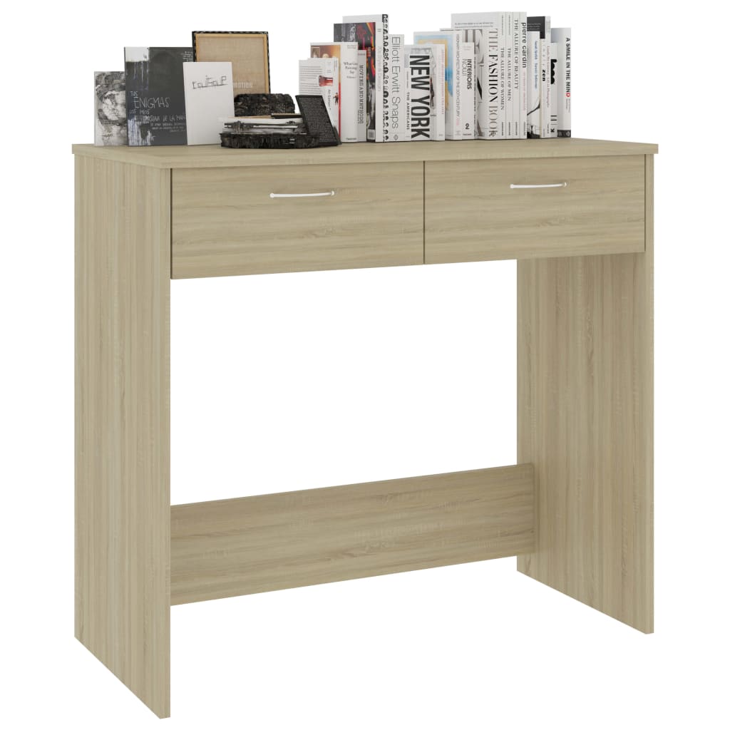 Desk Sonoma Oak 80x40x75 cm Wood Material