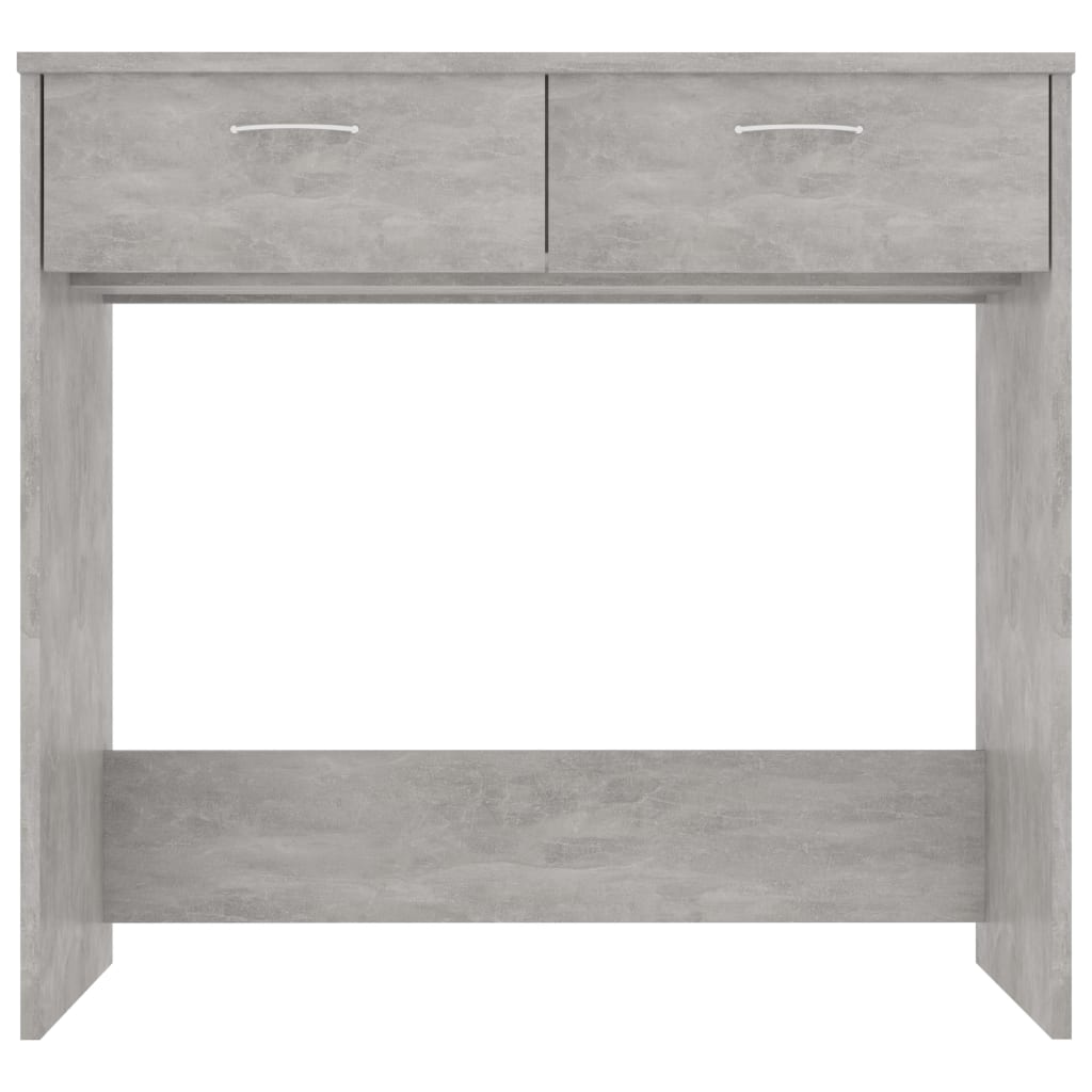 Desk Concrete Grey 80x40x75 cm Wood Material