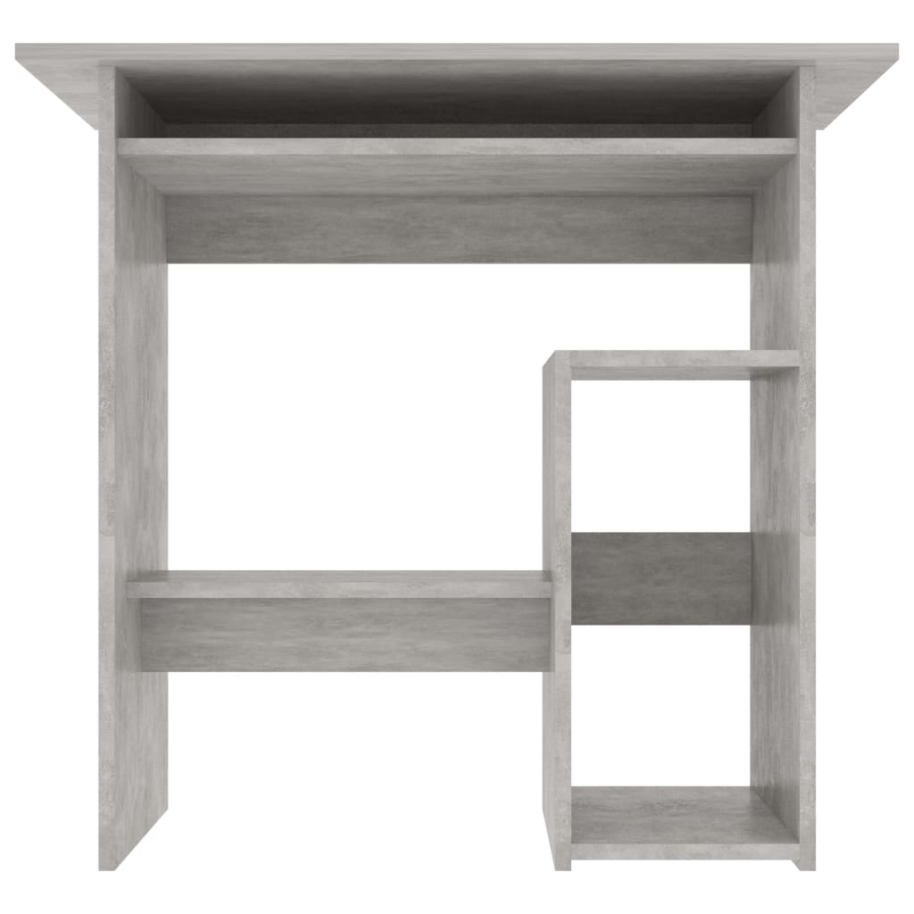 Desk Concrete Grey 80x45x74 cm Wood Material