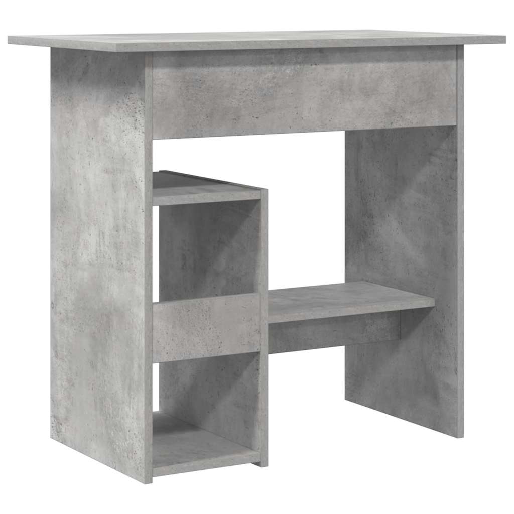Desk Concrete Grey 80x45x74 cm Wood Material