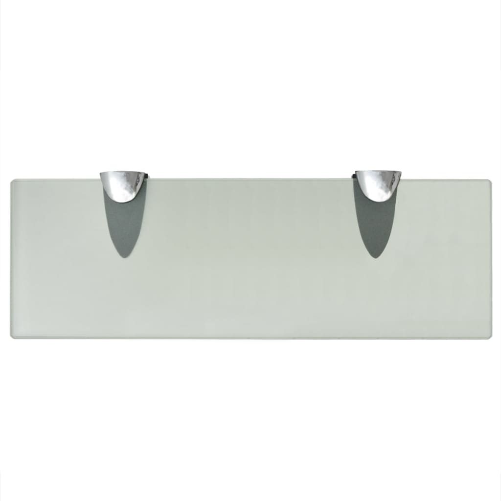 Étagères flottantes, lot de 2, verre 30 x 10 cm, épaisseur 8 mm