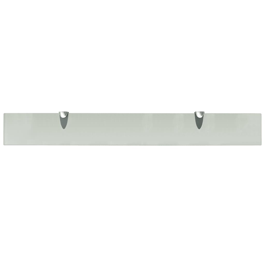 Étagères flottantes, lot de 2, verre 80 x 10 cm, 8 mm