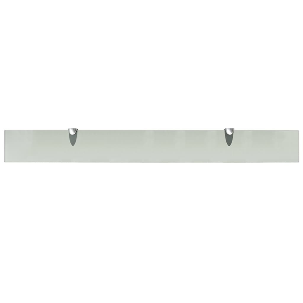 Étagères flottantes, lot de 2, verre 90 x 10 cm, épaisseur 8 mm