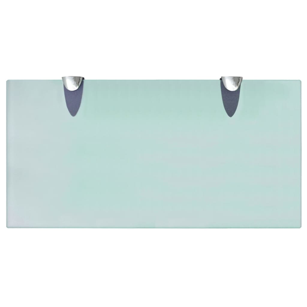 Étagères flottantes, lot de 2, verre 40 x 20 cm, épaisseur 8 mm