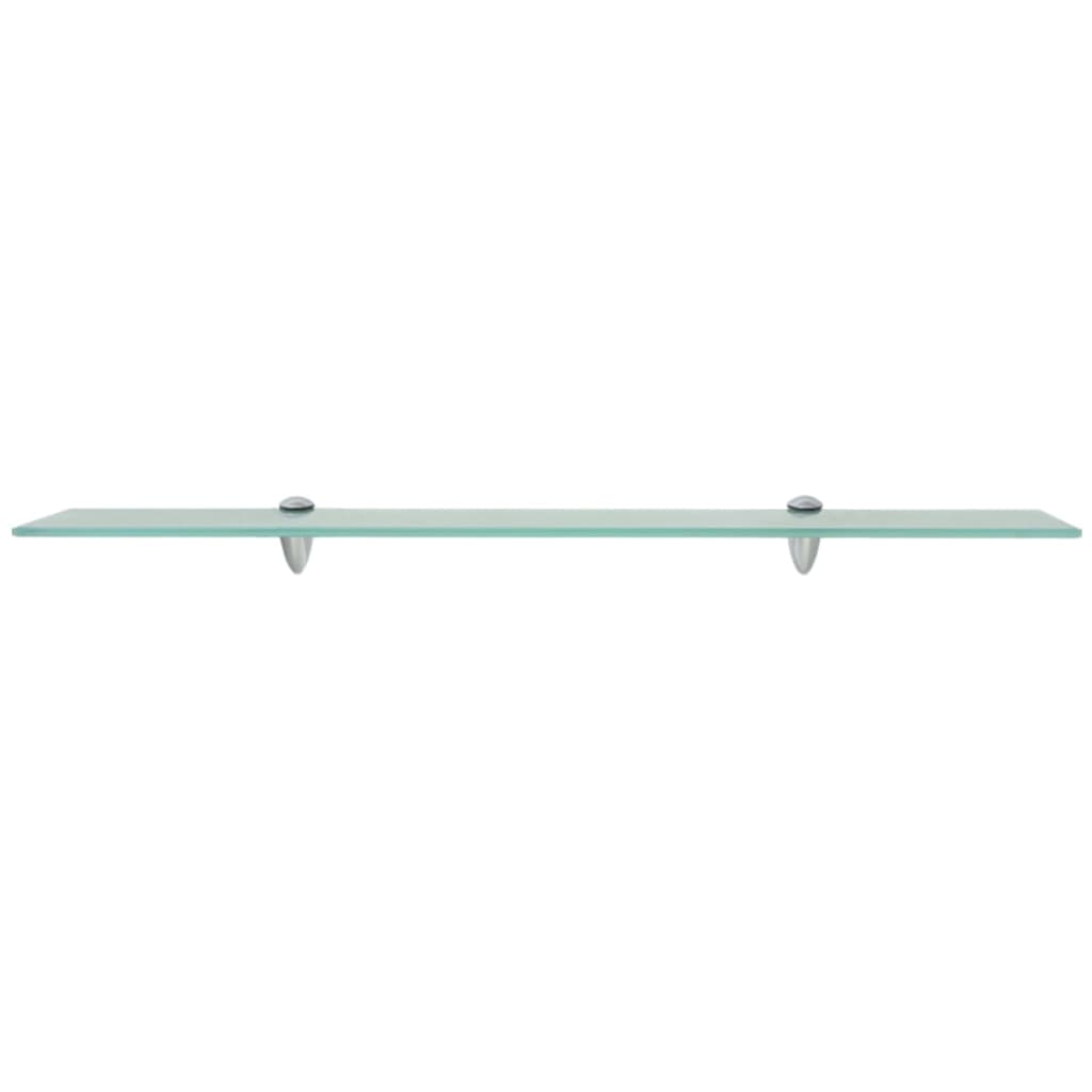 Étagères flottantes, lot de 2, verre 80 x 20 cm, épaisseur 8 mm