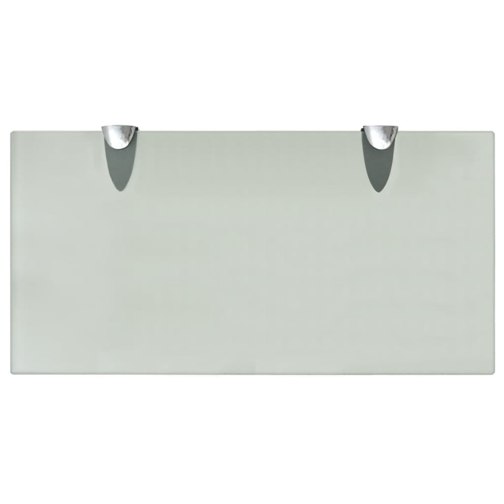 Étagères flottantes, lot de 2, verre 40 x 20 cm, épaisseur 8 mm