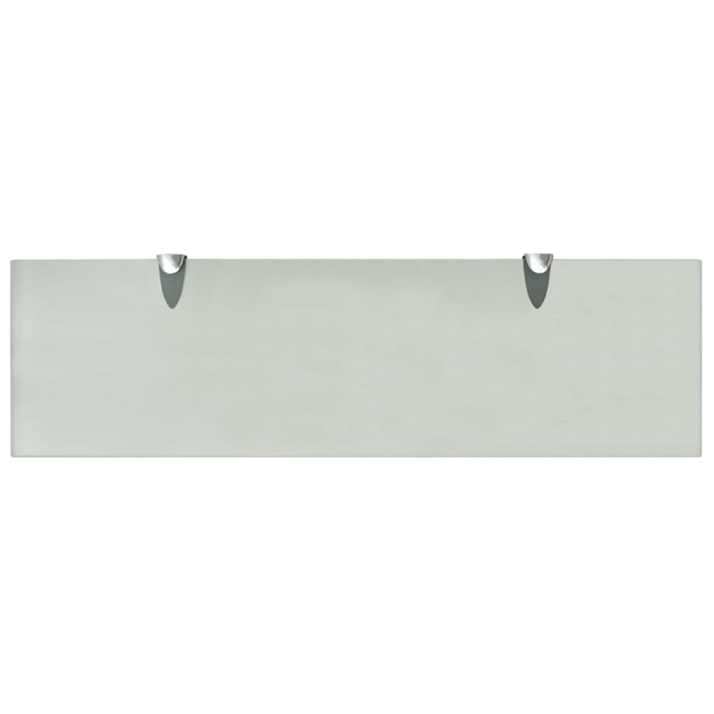 Étagères flottantes, lot de 2, verre 70 x 20 cm, épaisseur 8 mm