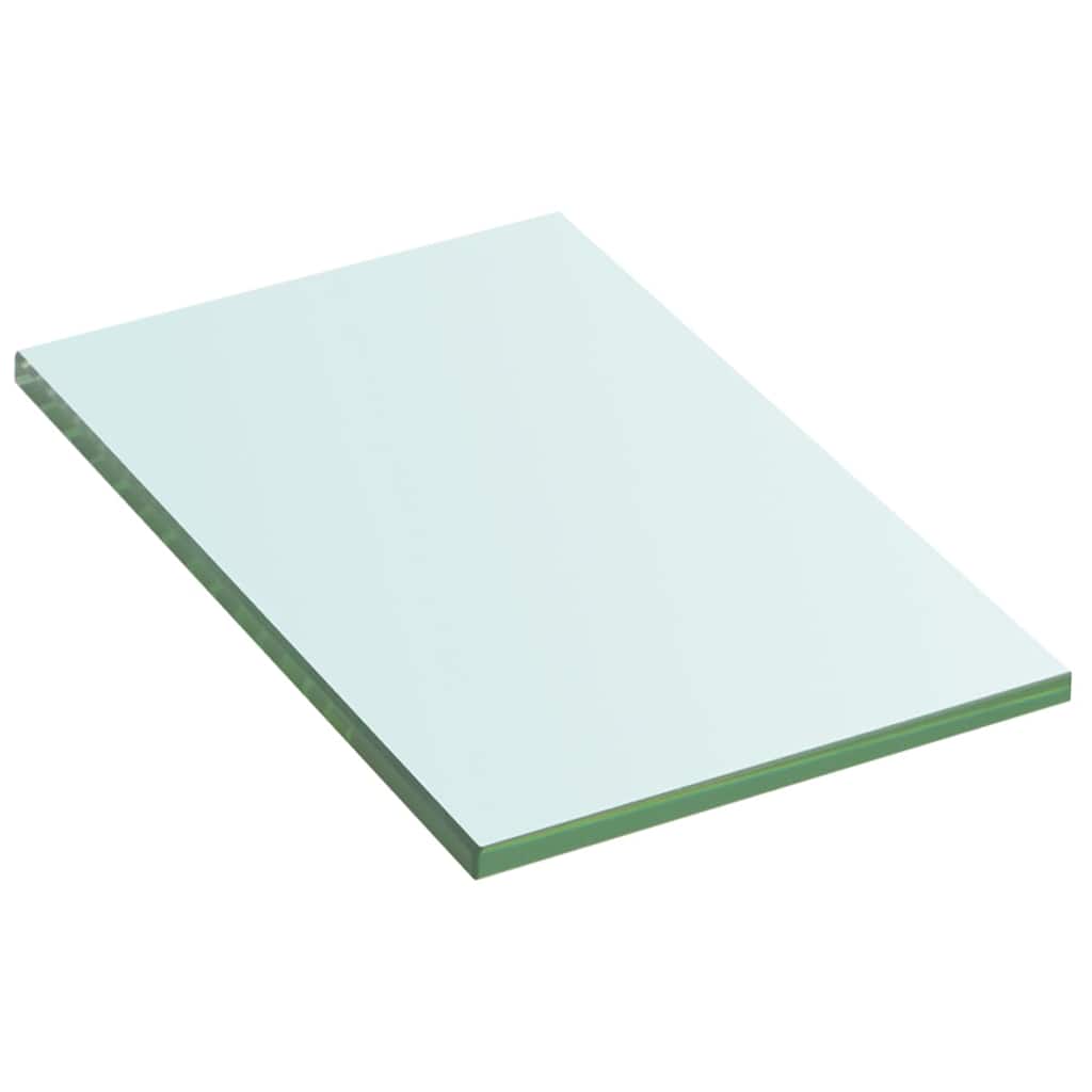Étagères (2 pièces). Verre transparent 20 x 12 cm.