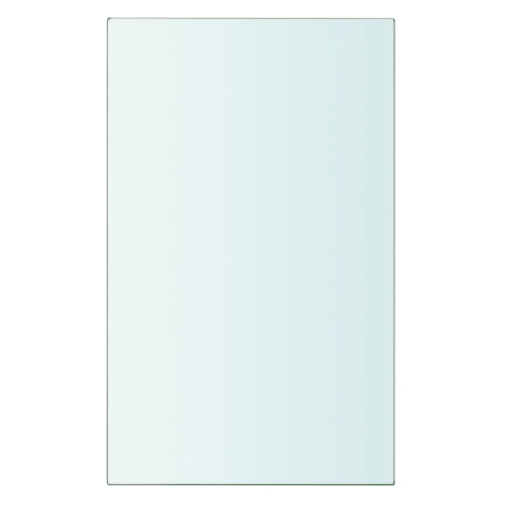 Étagères (2 pièces). Verre transparent 20 x 12 cm.