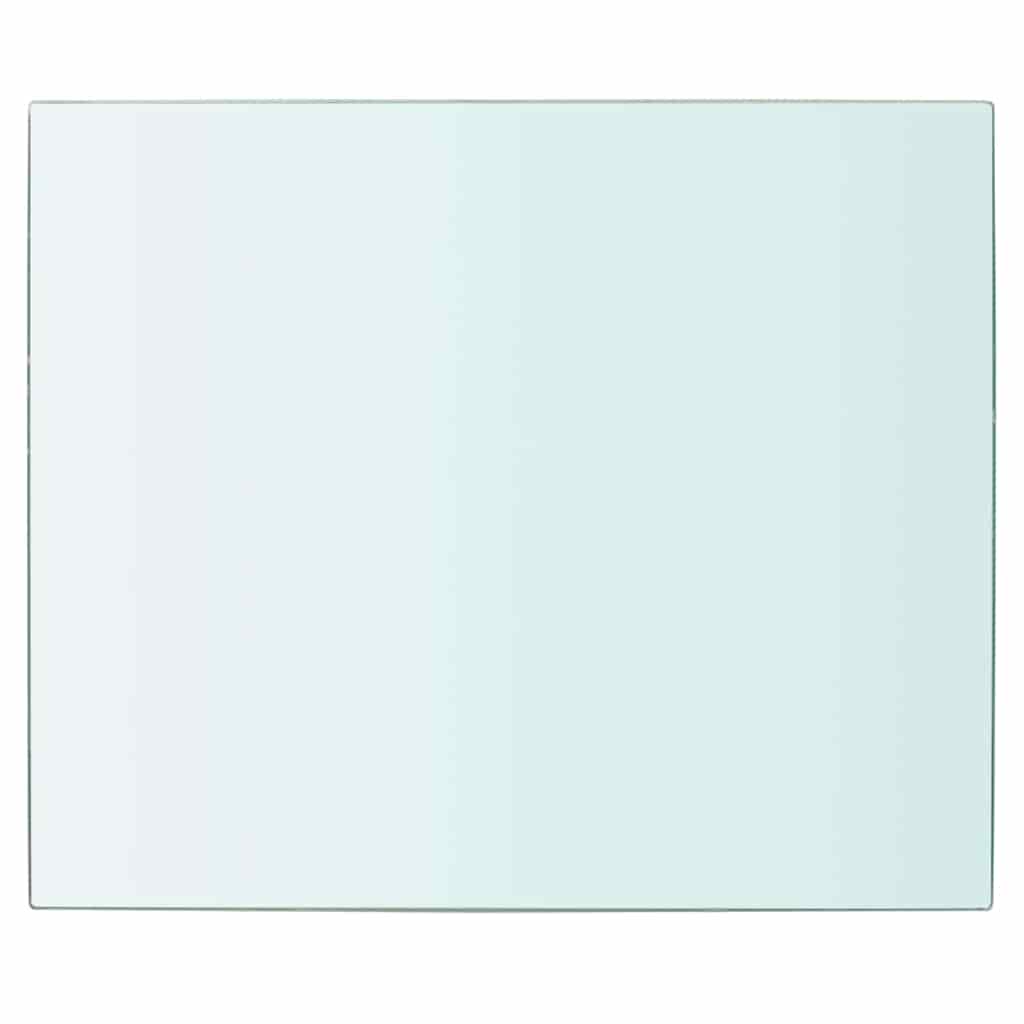 Étagères 2 pièces en verre transparent 30 x 20 cm