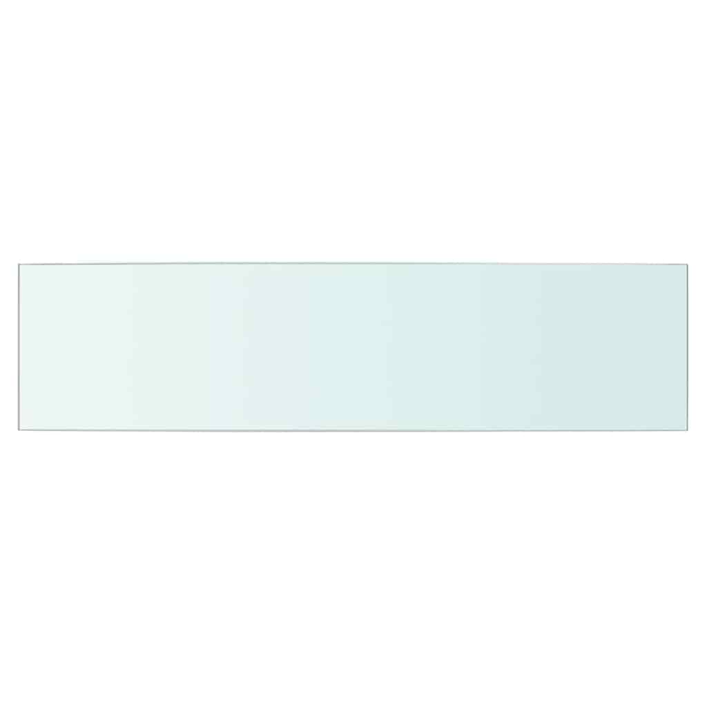 Regalböden 2 Stk. Glas Transparent 60x15 cm