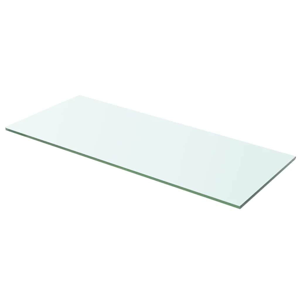 Étagères 2 pièces en verre transparent 60 x 20 cm