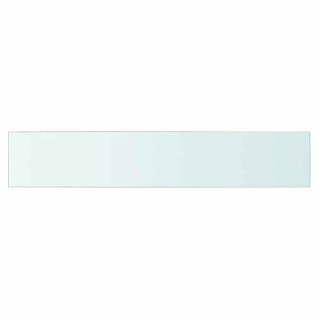 Regalböden 2 Stk. Glas Transparent 80x15 cm