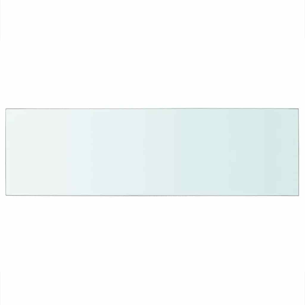 Regalböden 2 Stk. Glas Transparent 80x25 cm