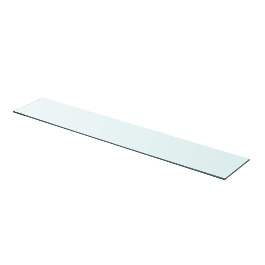 Regalböden 2 Stk. Glas Transparent 90x15 cm