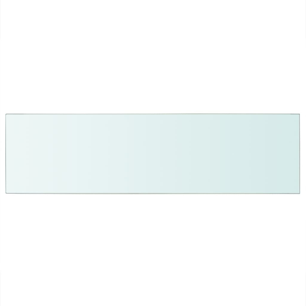 Étagères 2 pièces en verre transparent 90 x 25 cm