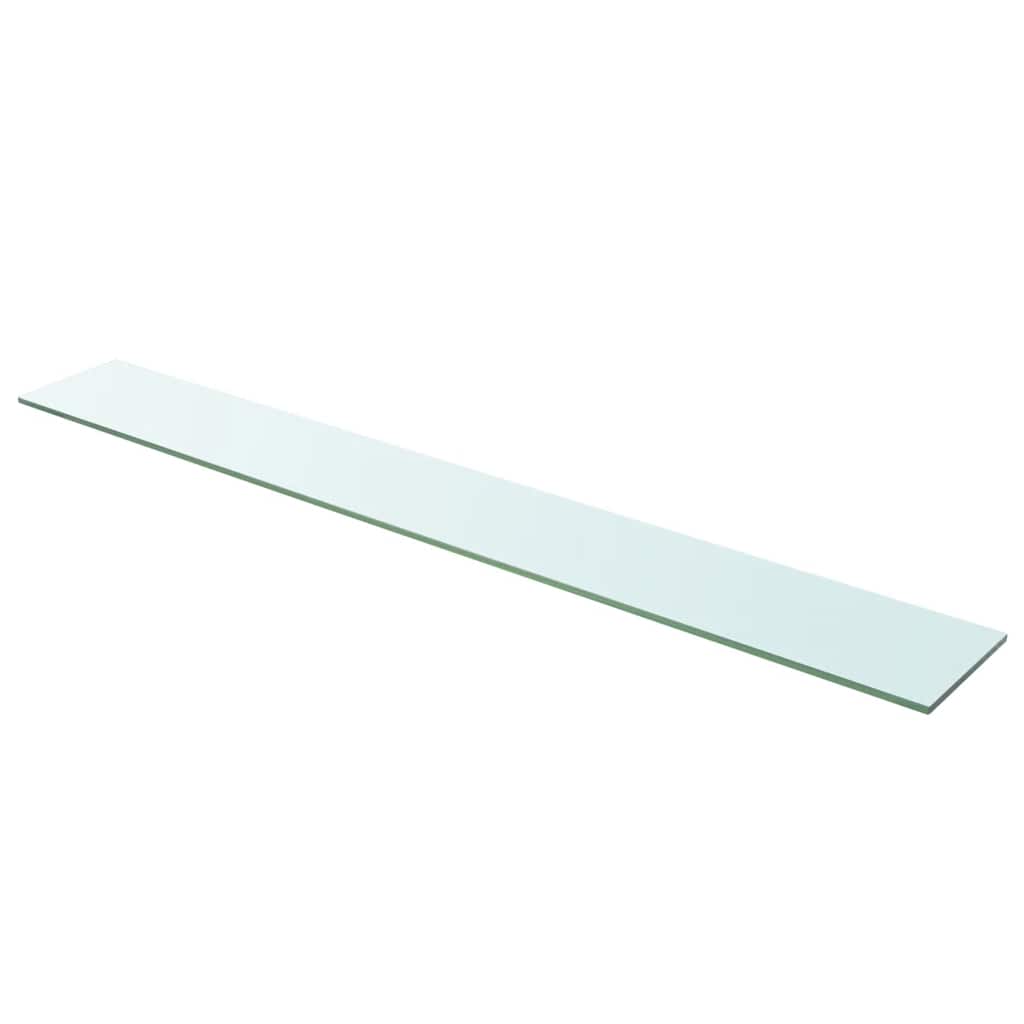 Étagères (2 pièces). Verre transparent, 110 x 15 cm.