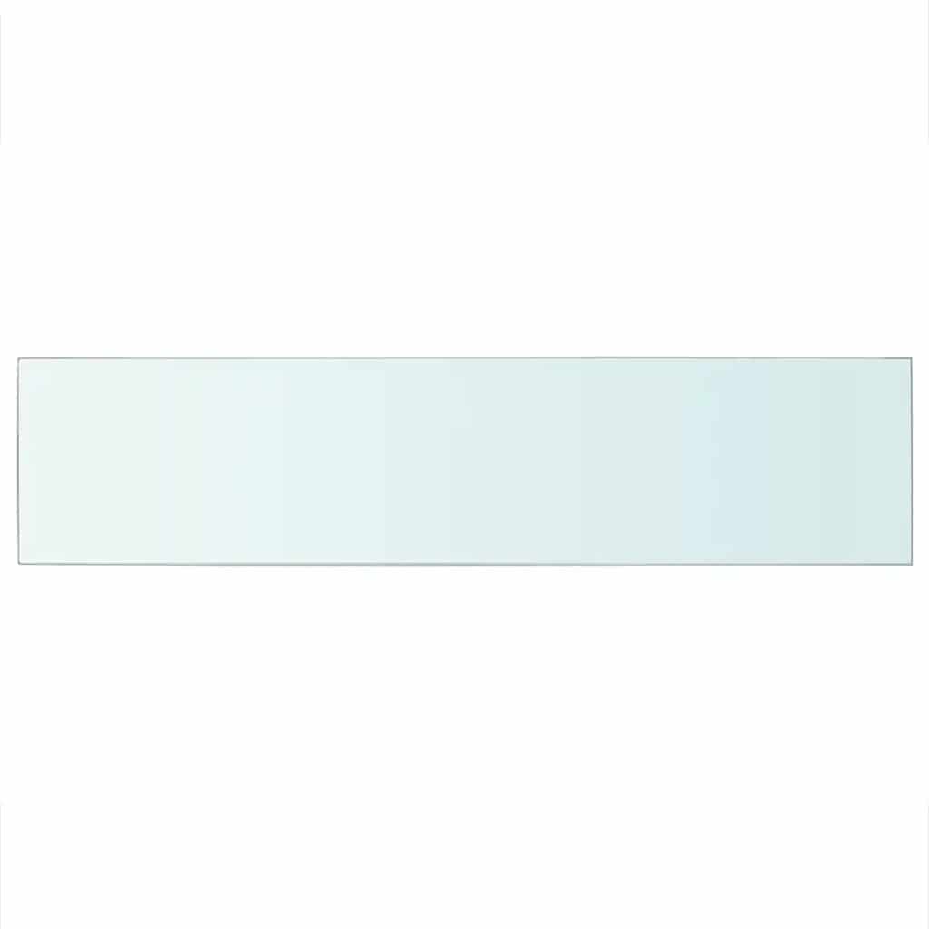 Étagères (2 pièces). Verre transparent, 110 x 25 cm.
