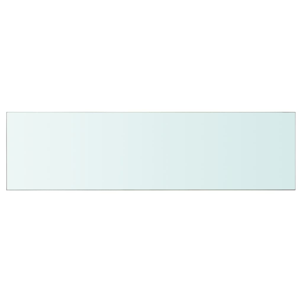 Étagères (2 pièces). Verre transparent 110 x 30 cm.