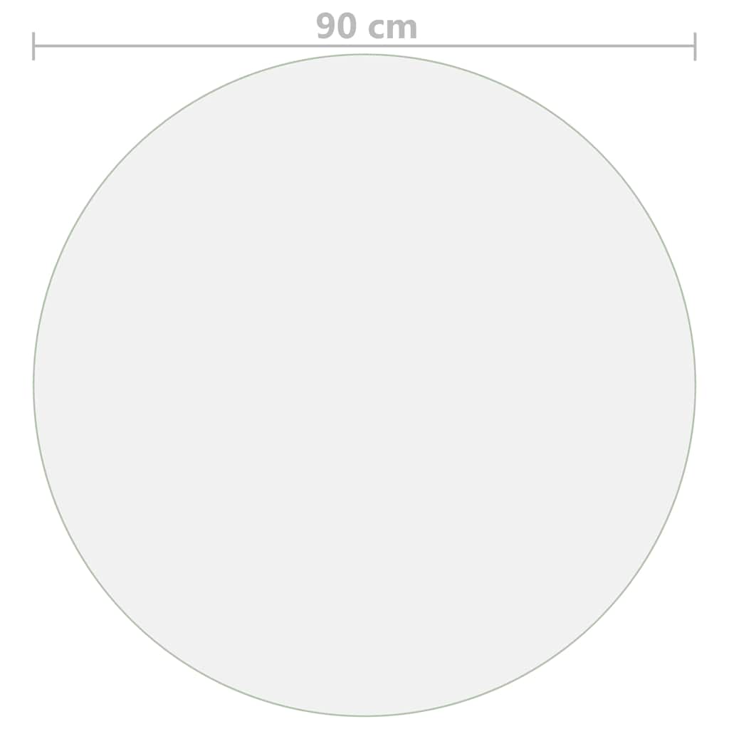Tischfolie Matt Ø 90 cm 1,6 mm PVC