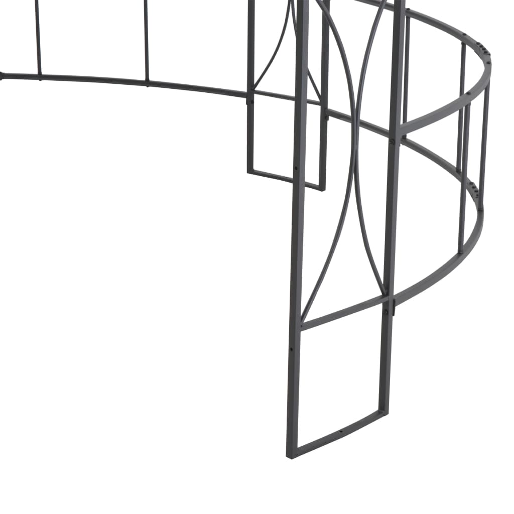 Pavillon 300 x 290 cm Anthrazit Rund