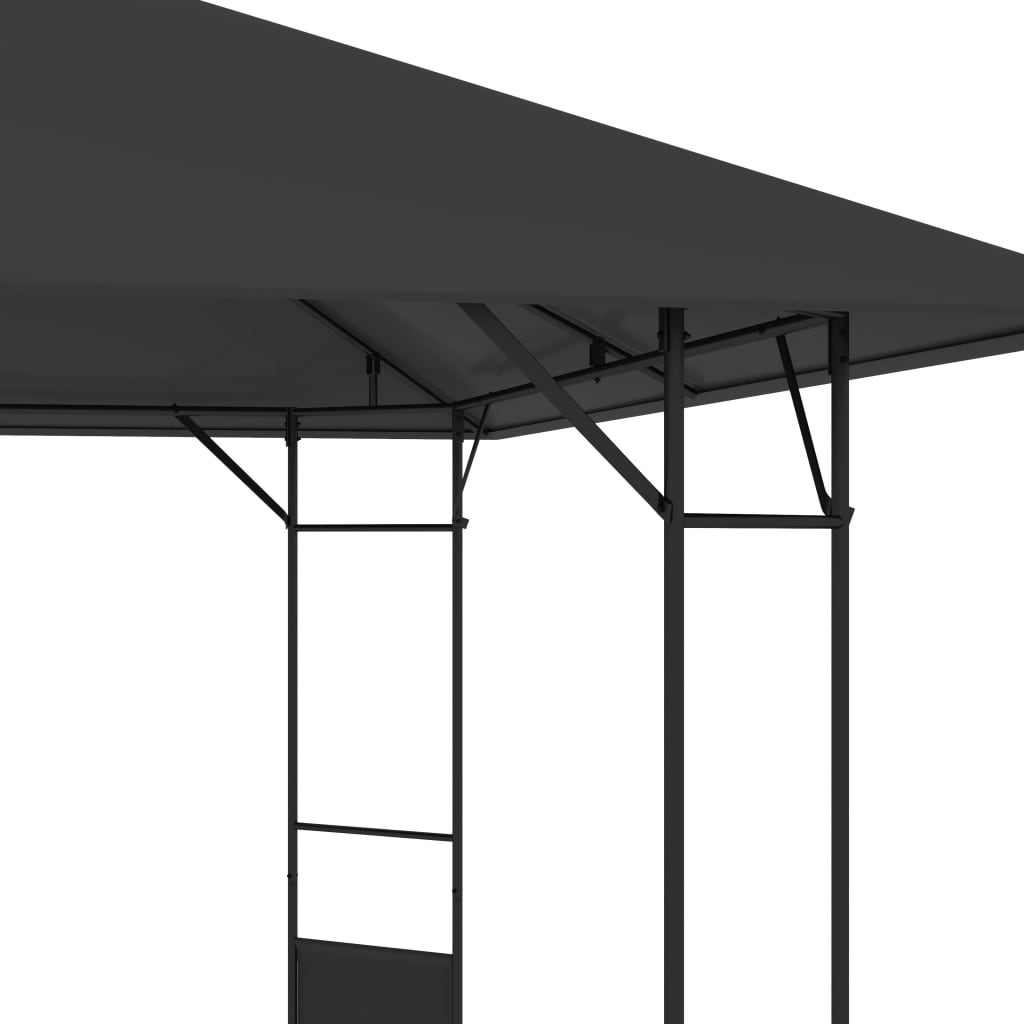 Gartenpavillon 3x3 m Anthrazit 160 g/m²