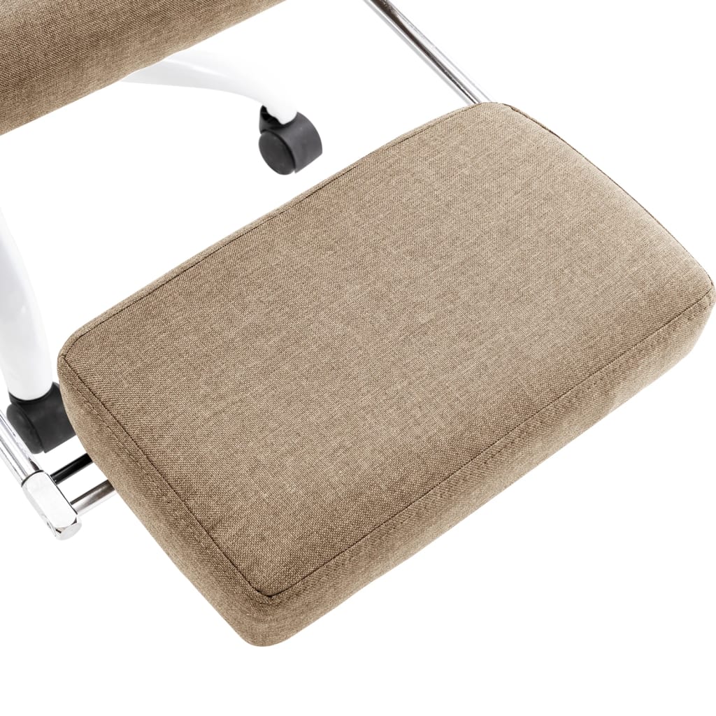 Massage-Bürostuhl Taupe Stoff