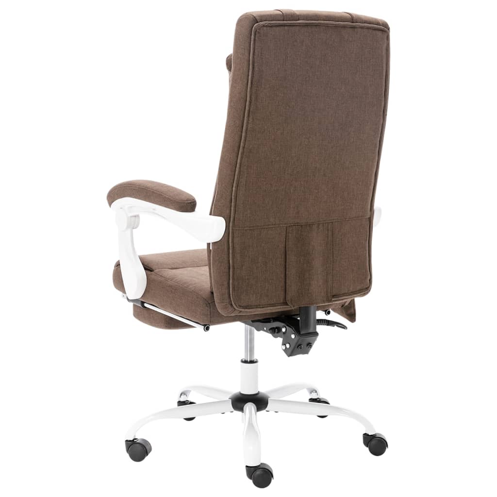 Massage-Bürostuhl Braun Stoff
