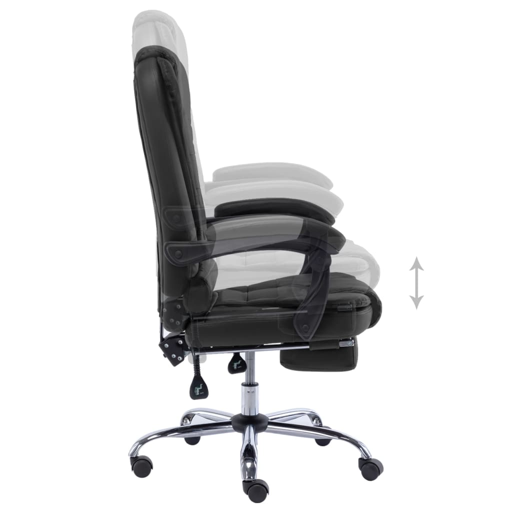 Bürostuhl Schwarz Kunstleder
