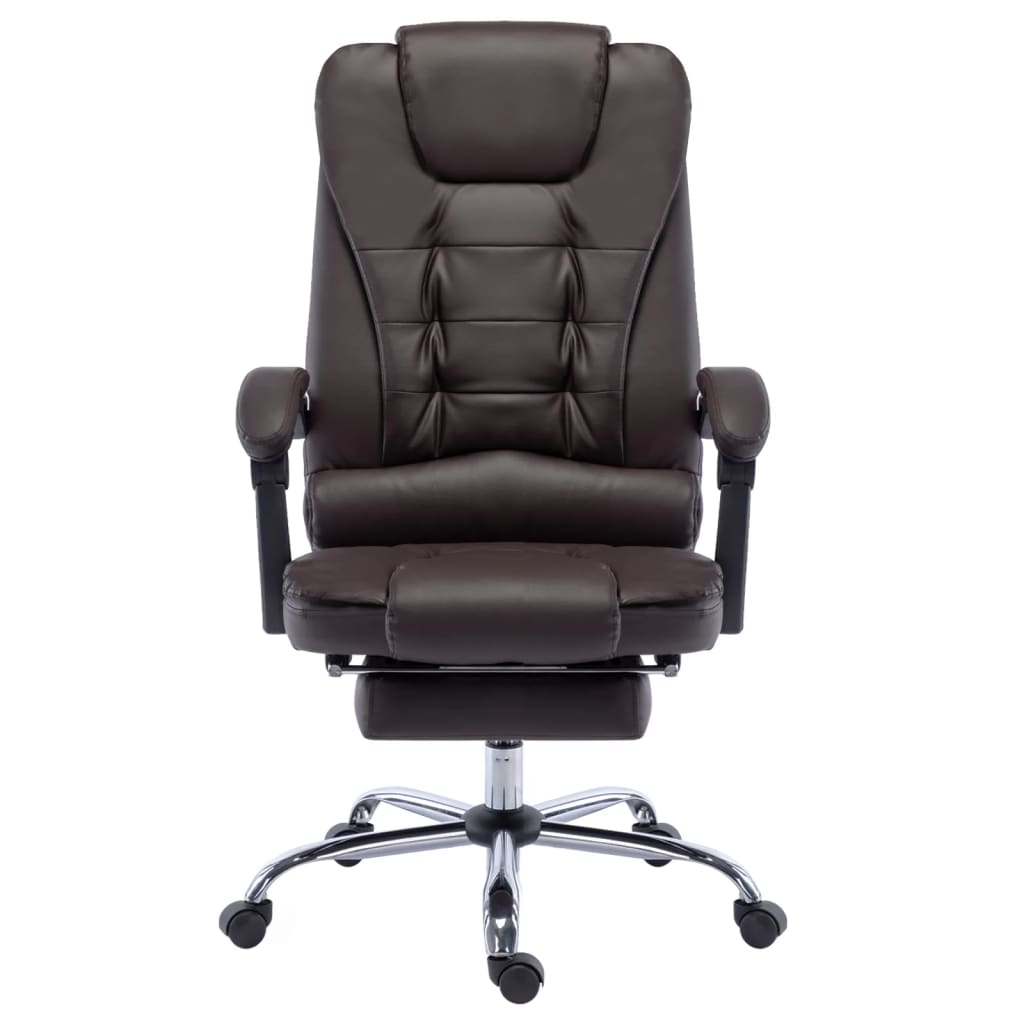 Bürostuhl Braun Kunstleder