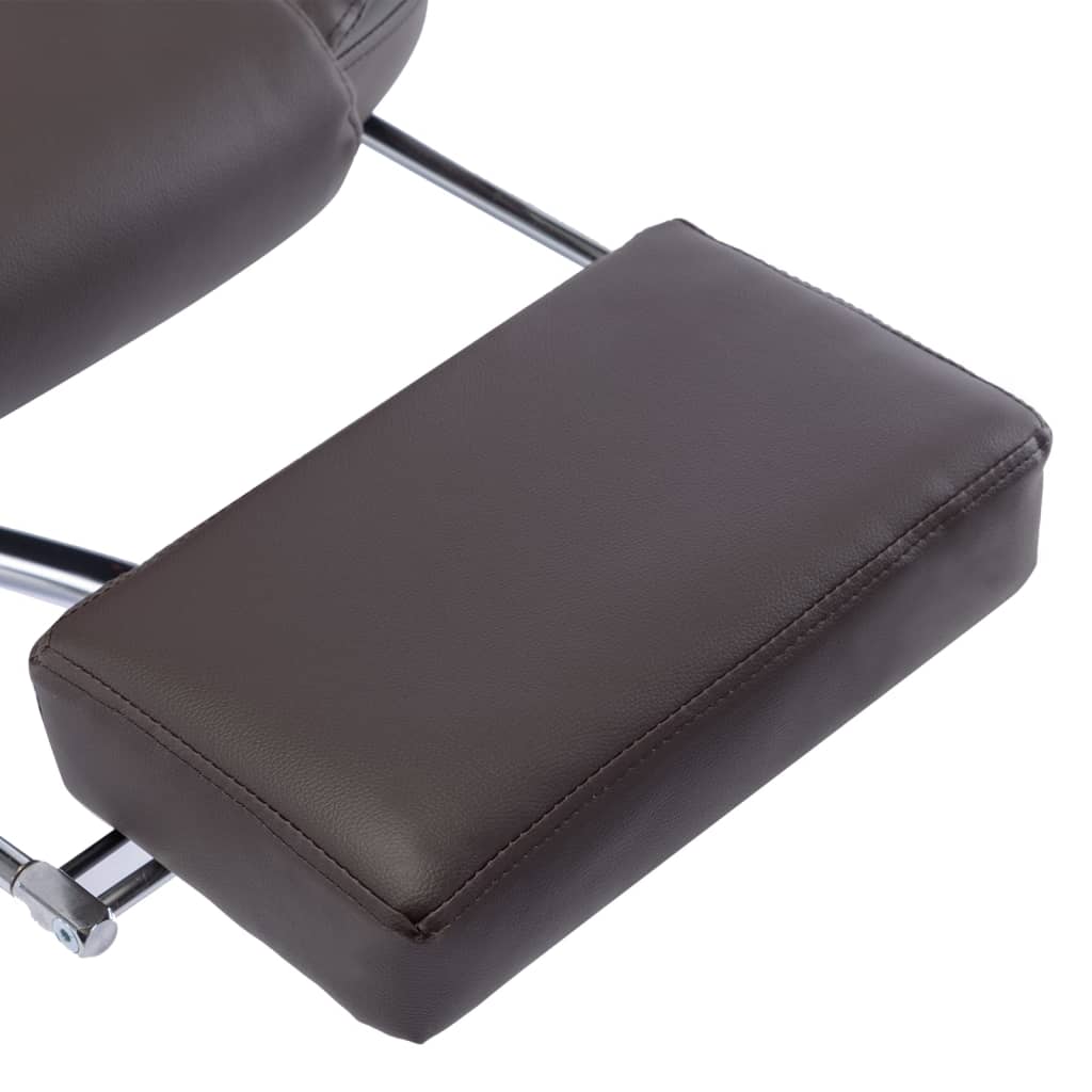Massage-Bürostuhl Braun Kunstleder