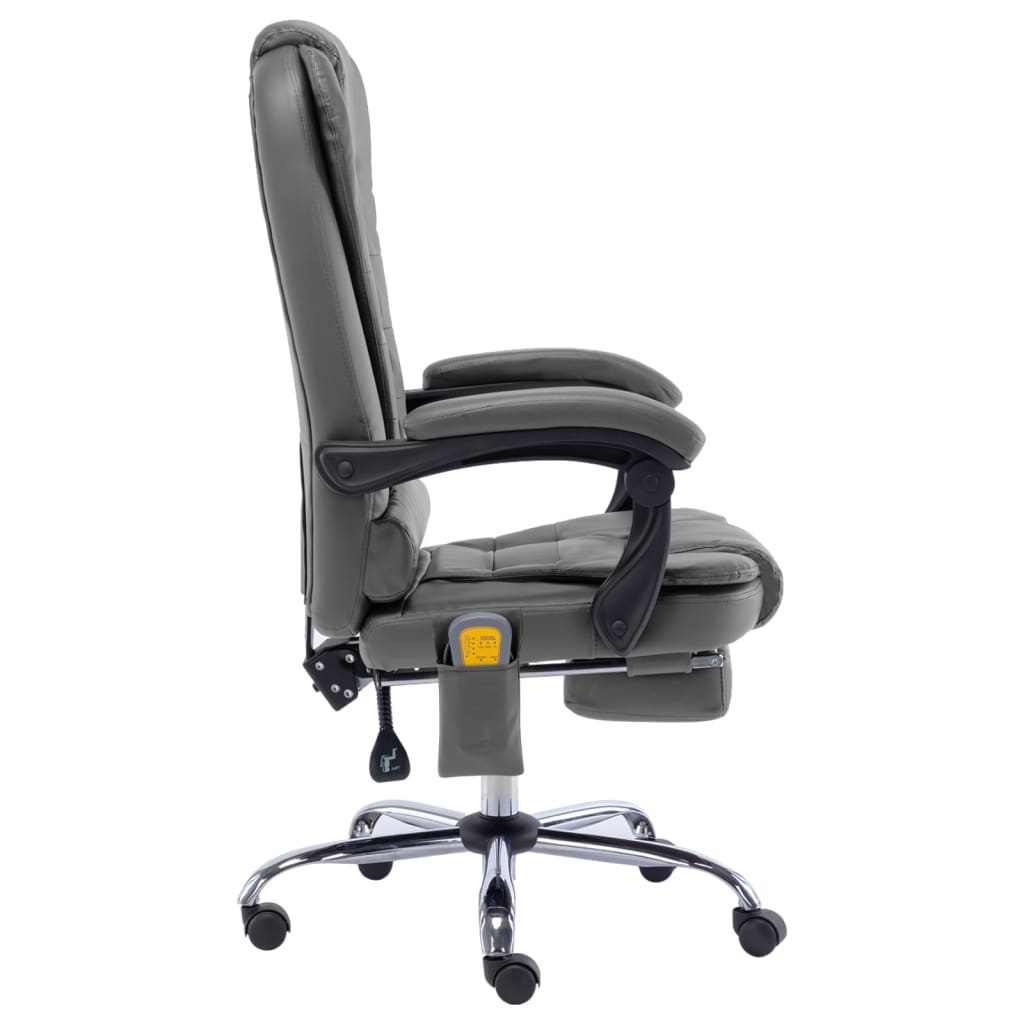 Massage-Bürostuhl Anthrazit Kunstleder