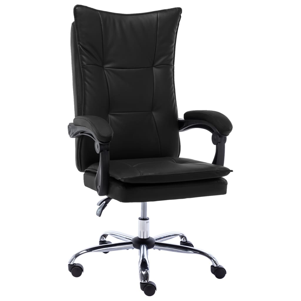 Bürostuhl Schwarz Kunstleder