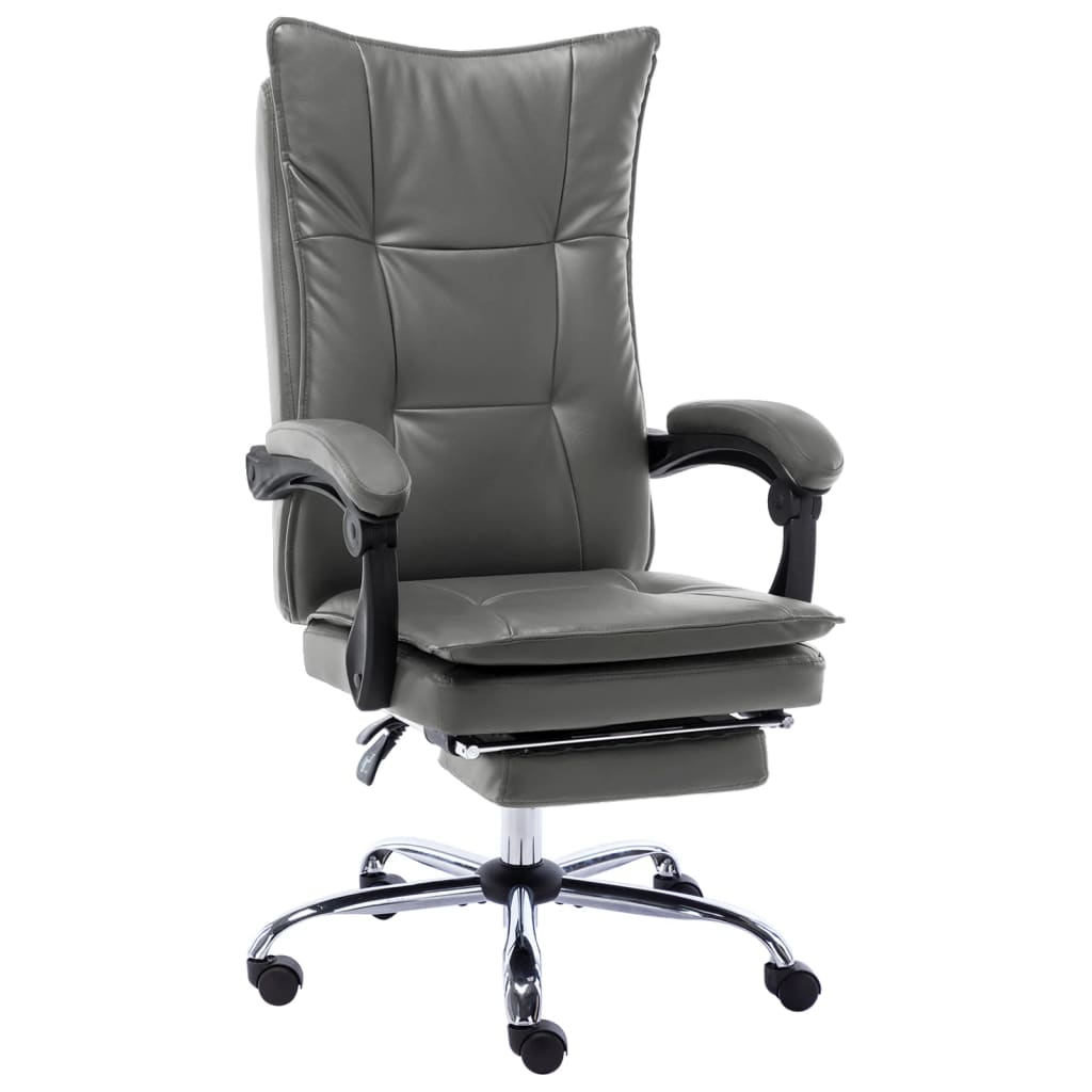 Office chair anthracite artificial leather