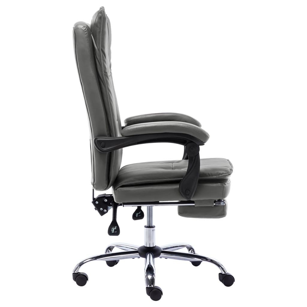 Office chair anthracite artificial leather