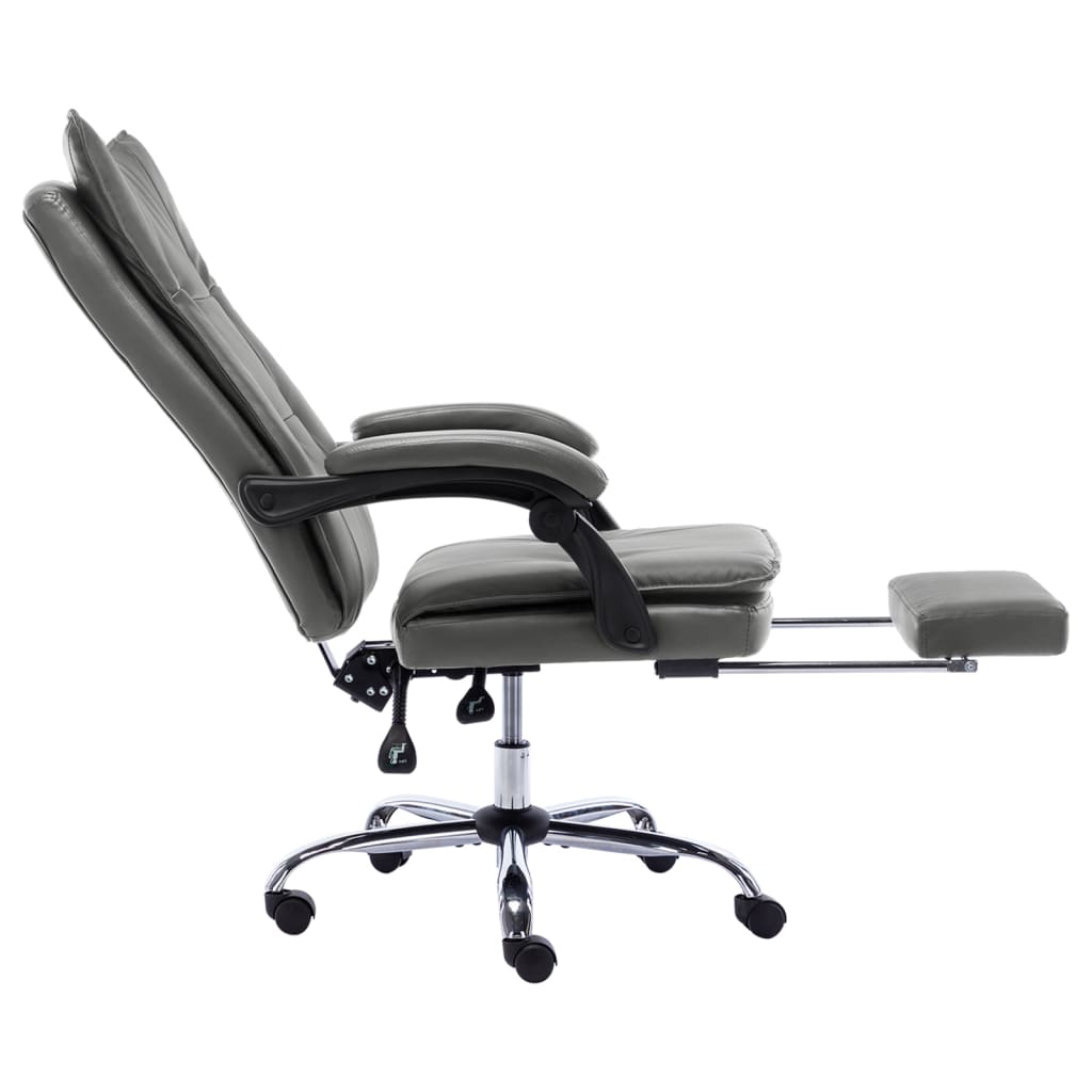 Office chair anthracite artificial leather
