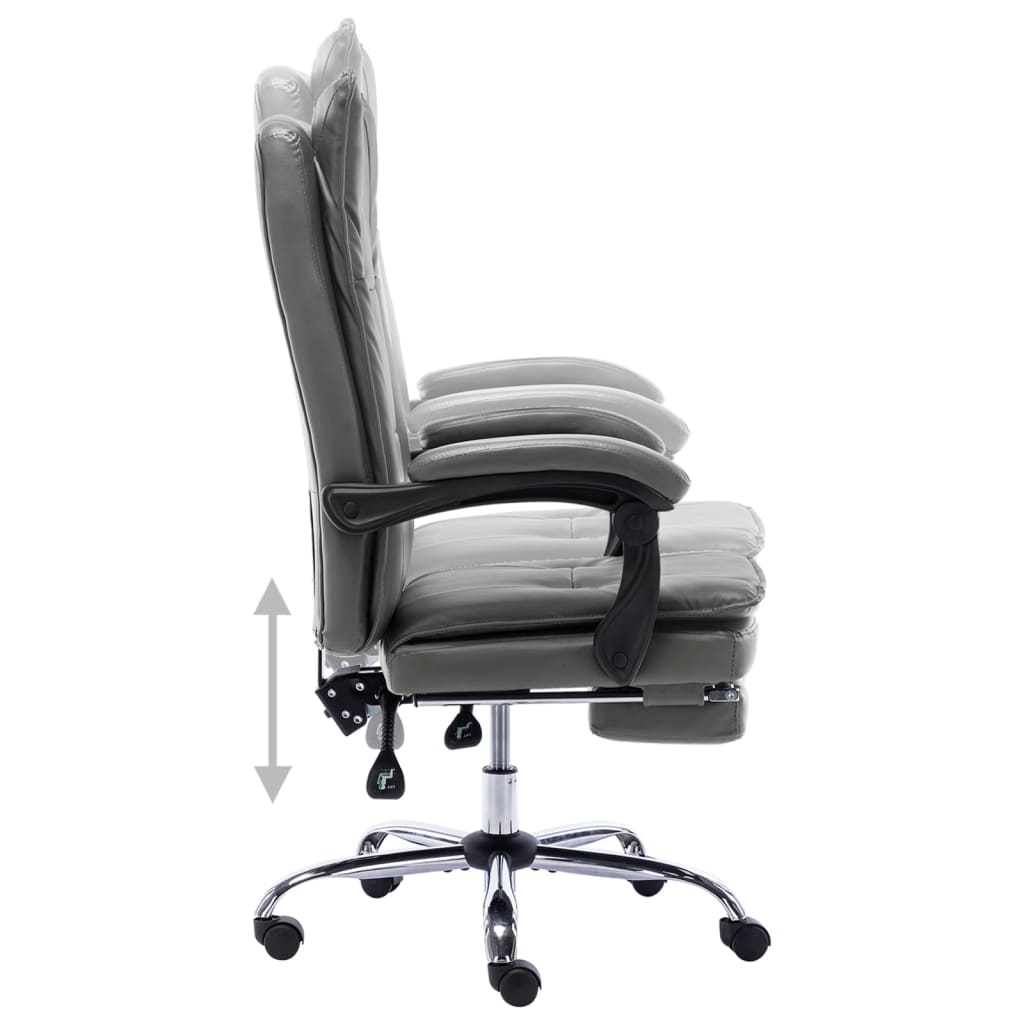 Office chair anthracite artificial leather