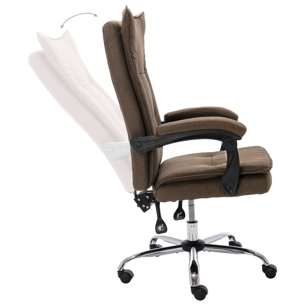 Bürostuhl Taupe Stoff