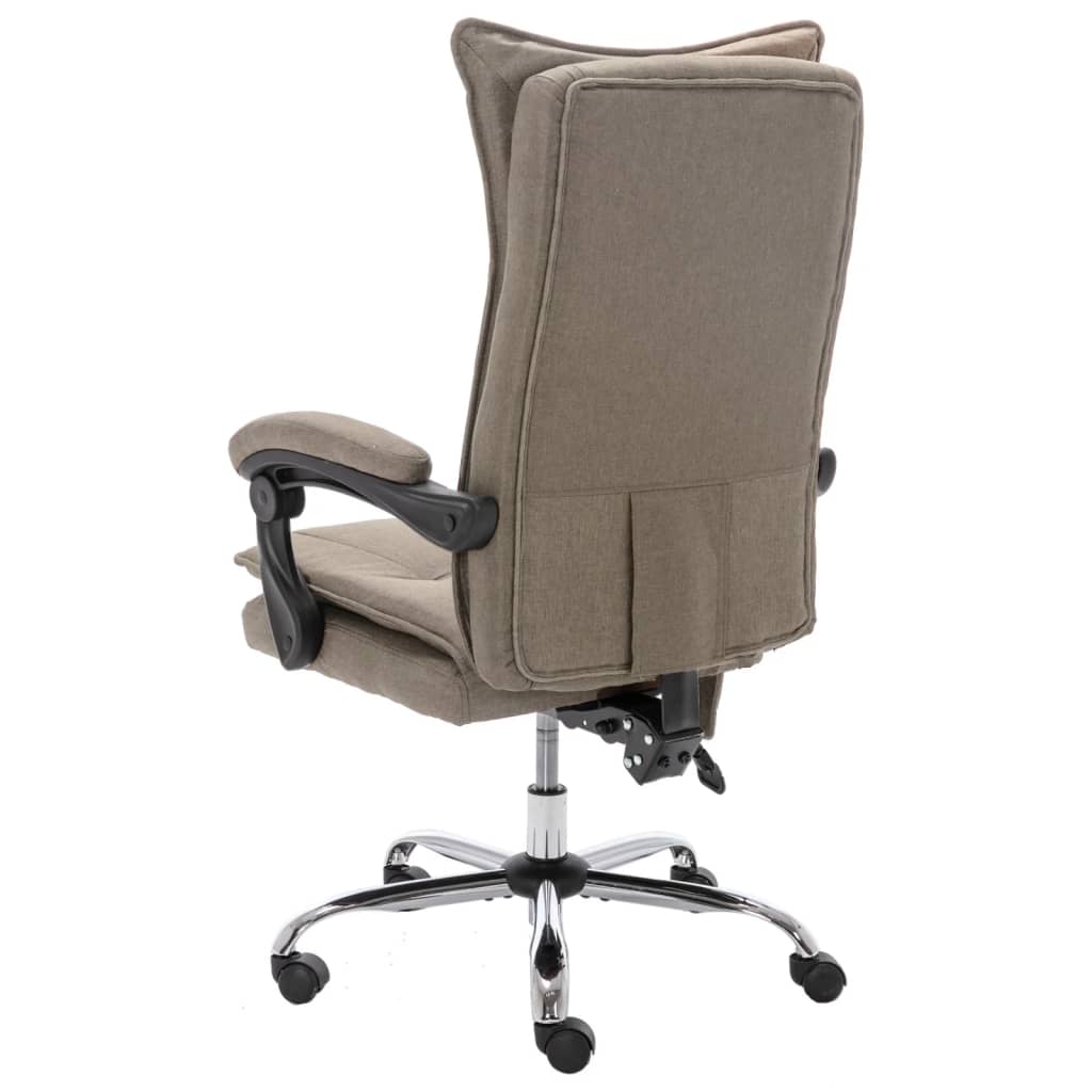 Massage-Bürostuhl Taupe Stoff