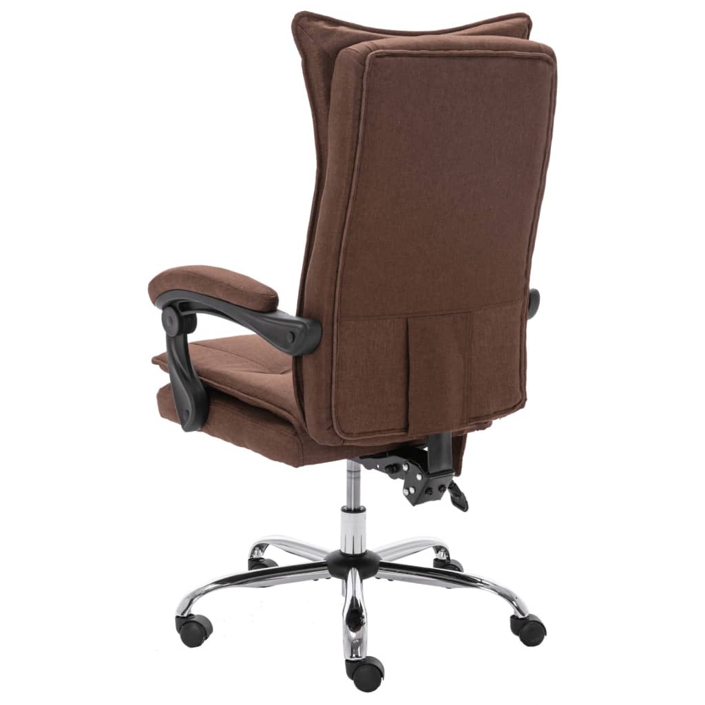 Massage-Bürostuhl Braun Stoff