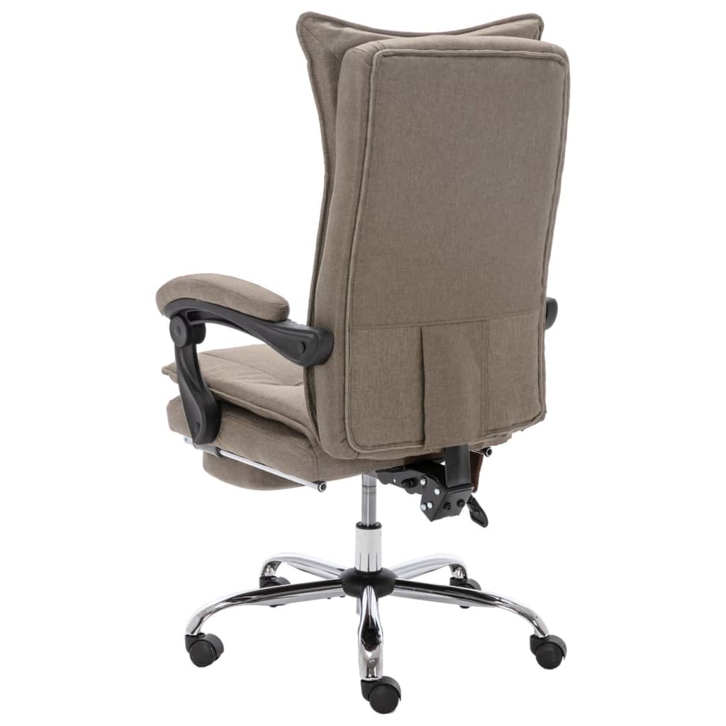 Massage-Bürostuhl Taupe Stoff