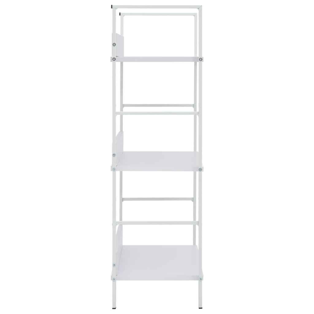 Bibliothèque 3 étagères blanche 60×27,6×90,5 cm en bois